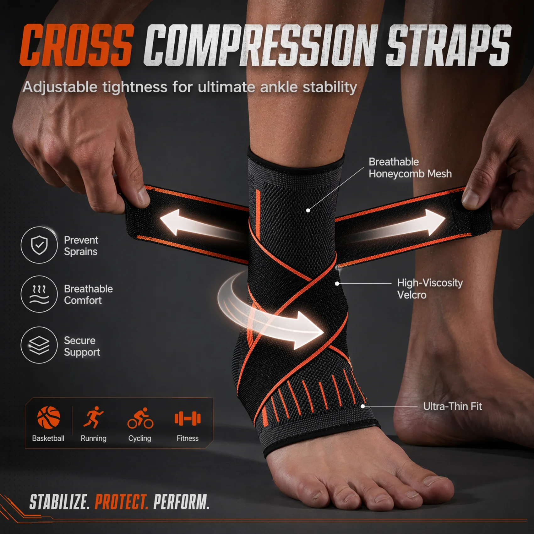 Дышащий компрессионный бандаж  – обзор и цена Ankle Mobility Band