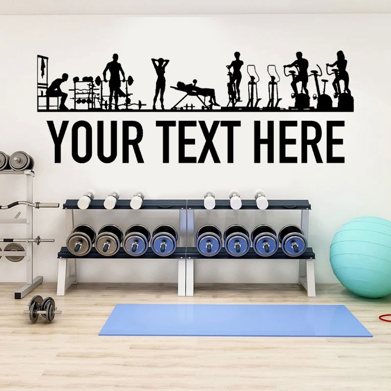 Наклейки на стены для людей и  – обзор и цена Crossfit Workout With Equipment